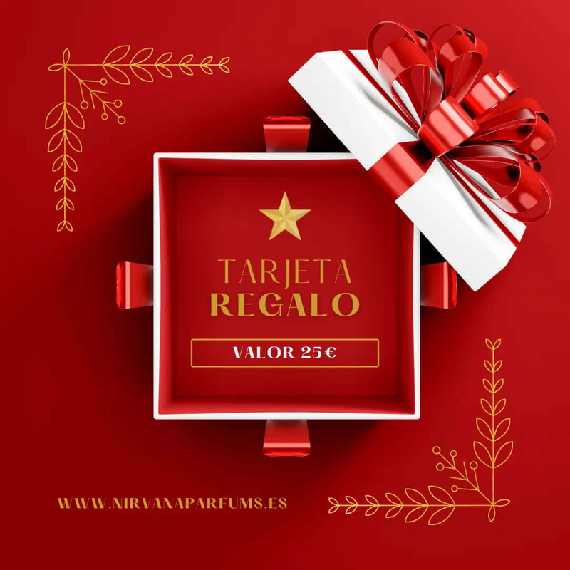 TARJETA REGALO 25€ nirvanaparfums.equivalencia